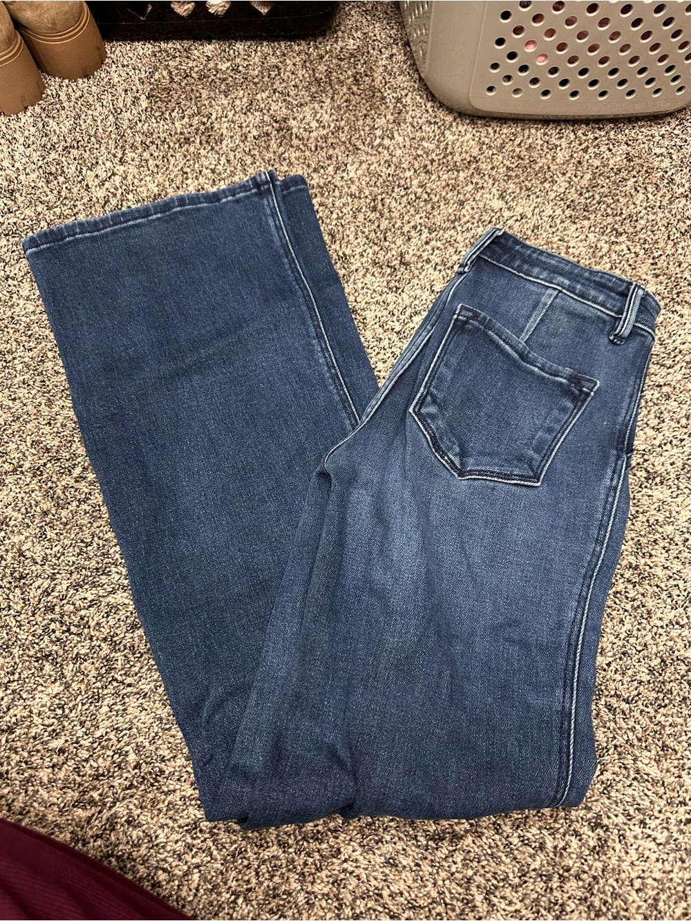 KanCan High-Rise Dark Blue Wide-Leg Jeans